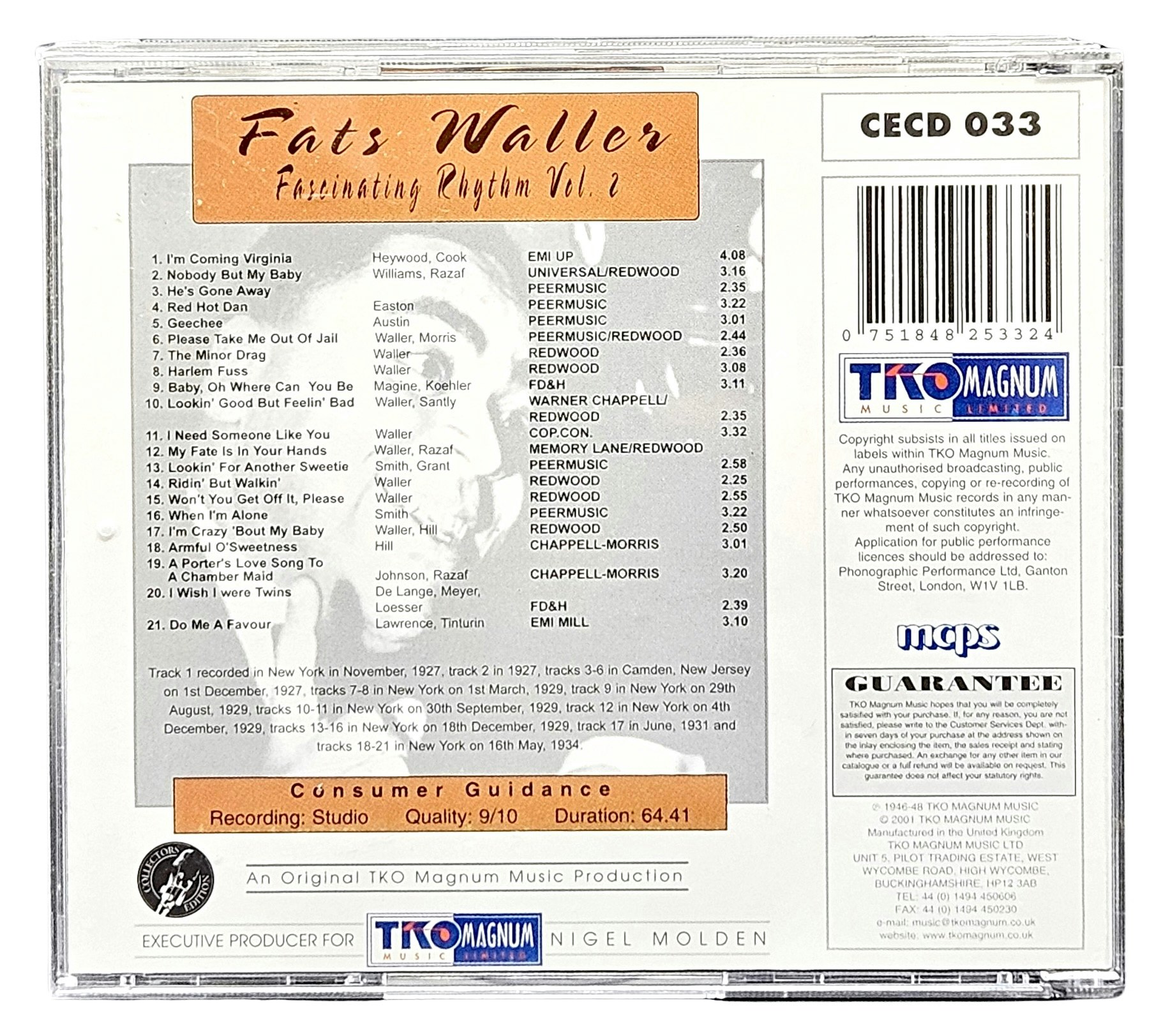 Fats Waller, Fascinating Rhythm, CD
