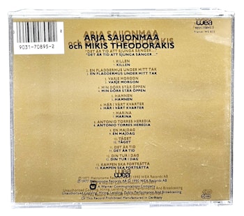 Arja Saijonmaa Och Mikis Theodorakis, Det Är Tid Att Sjunga, CD