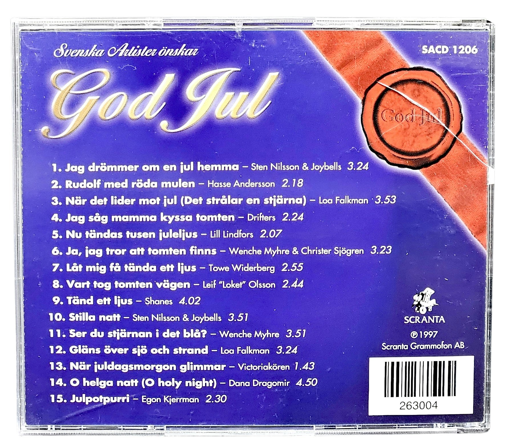 Svenska Artister Önskar God Jul, CD