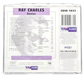 Ray Charles, Genius, CD