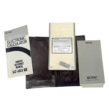 Vintage, Kovac LC-103 Liquid Crystal Calculator