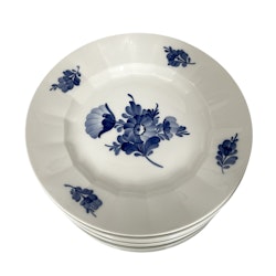 Royal Copenhagen 8549, 10 blue flower porcelain plates approx. 26 cm