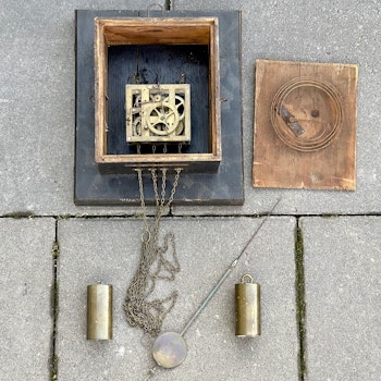Antique wall clock 1850s, Germany
