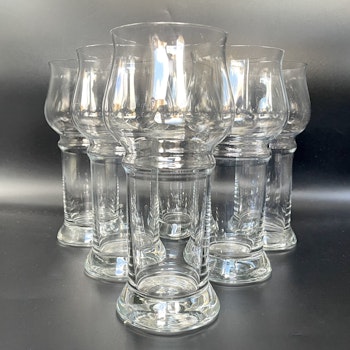 Ölglas, 6 st, Goblet, Olle Alberius, Orrefors