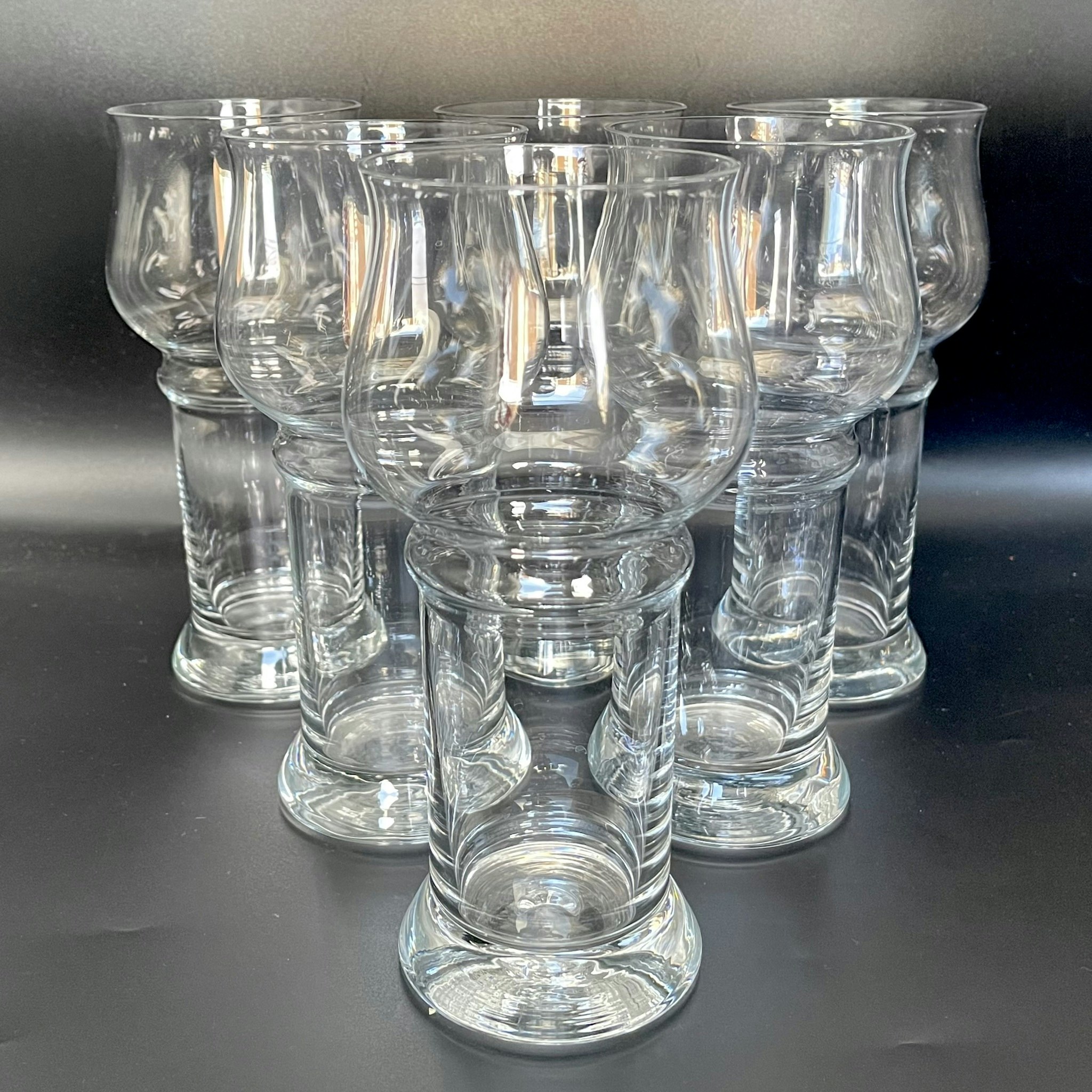 6 pcs, Beer glass, Goblet, Olle Alberius, Orrefors