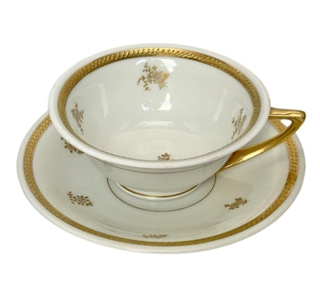 Teacup gold decor porcelain, Rosenthal
