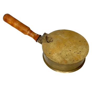Vintage, brass pan cover