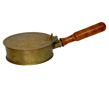 Vintage, brass pan cover