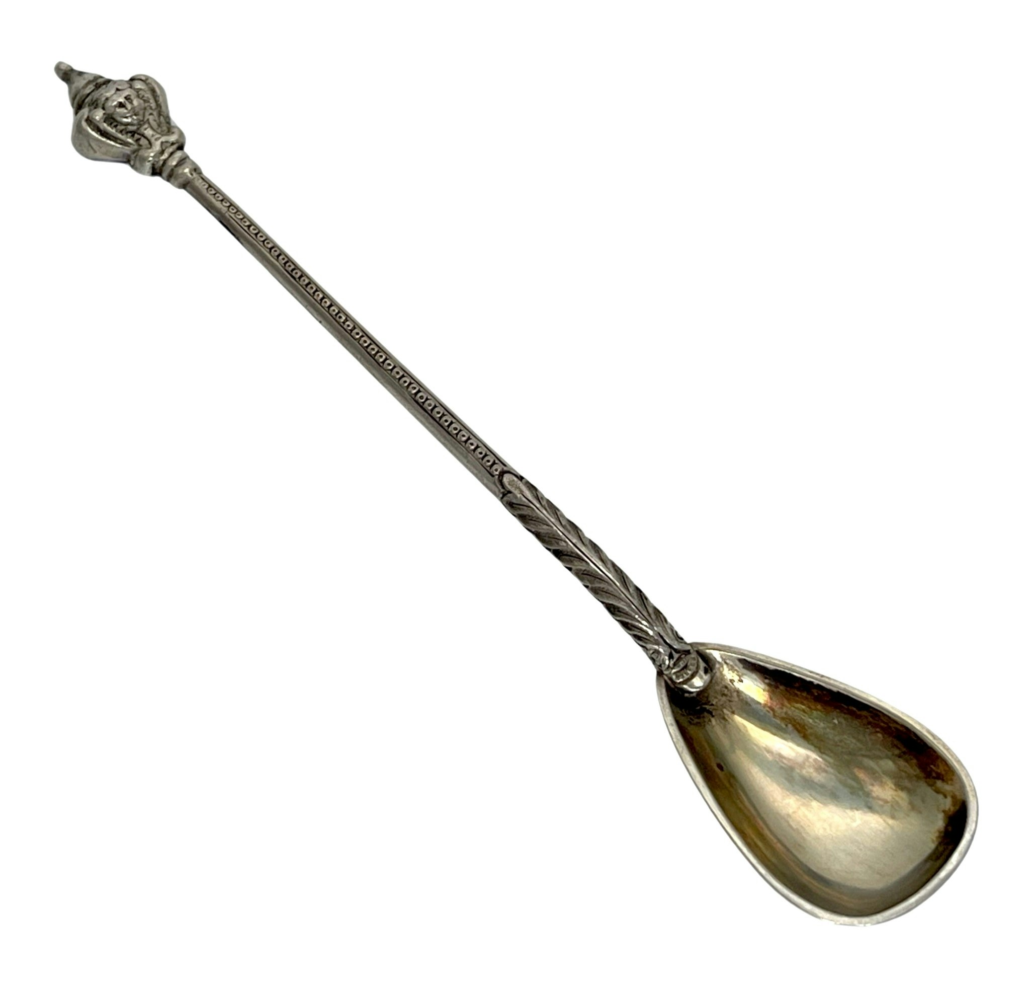 Cucchiaio d'argento antico, timbrato - Tigris Antiques & Art