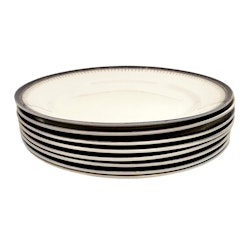 8 St Gustavsberg Opak tallrikar, 21 cm