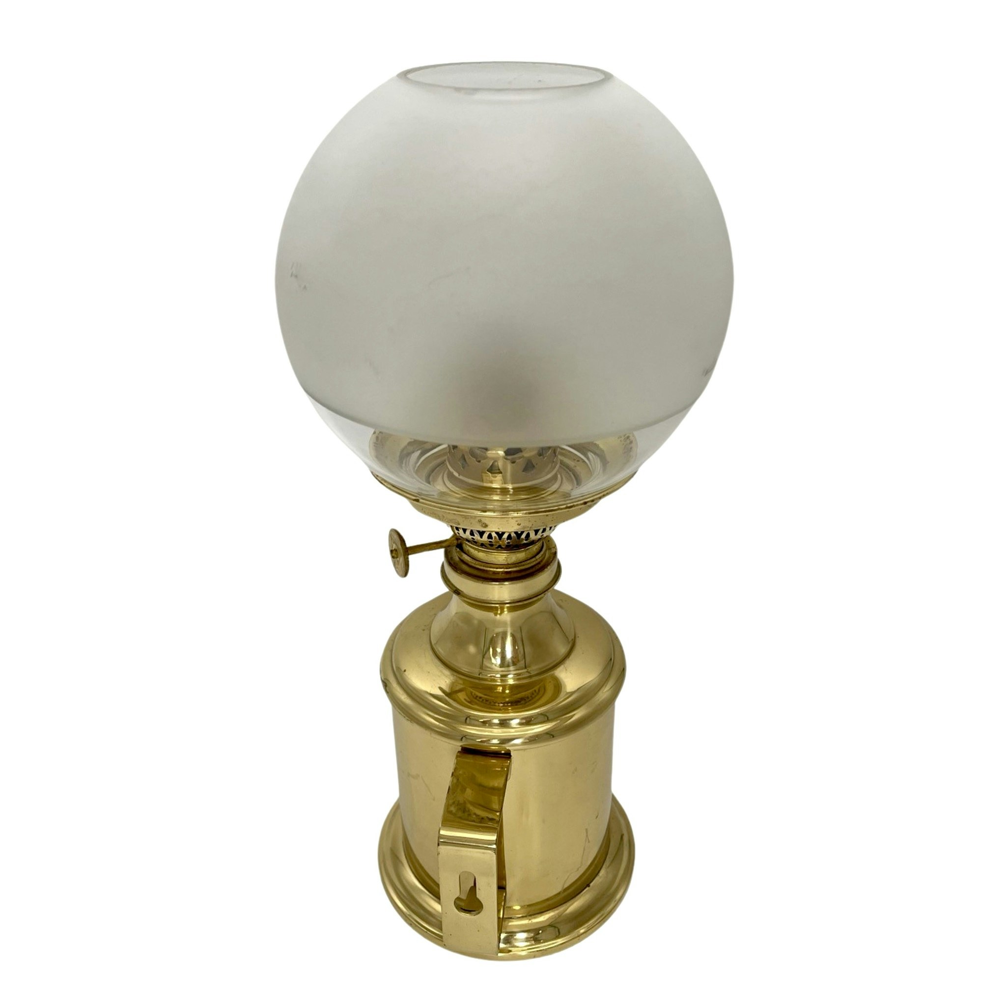 Fotogenlampa, mässing, GV Harnisch, Eftf, Kjøbenhavn design 27565