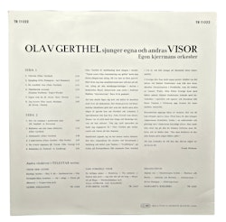 Olav Gerthel Sjunger Egna Och Andras Visor, LP
