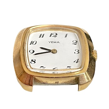 Vintage, YEMA fond acier inoxydable wristwatch
