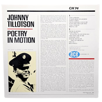 Johnny Tillotson, Poetry In Motion, LP