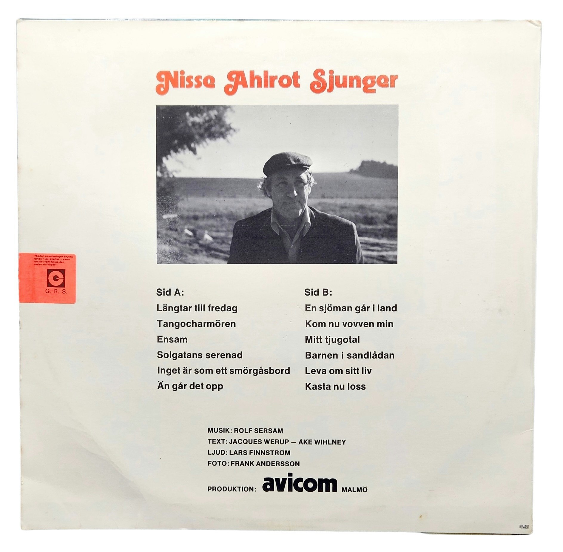 Nissa Ahlrot Sjunger, LP