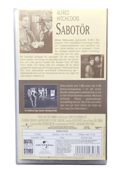 The Alfred Hitchcock Collection, Sabotör, VHS NY