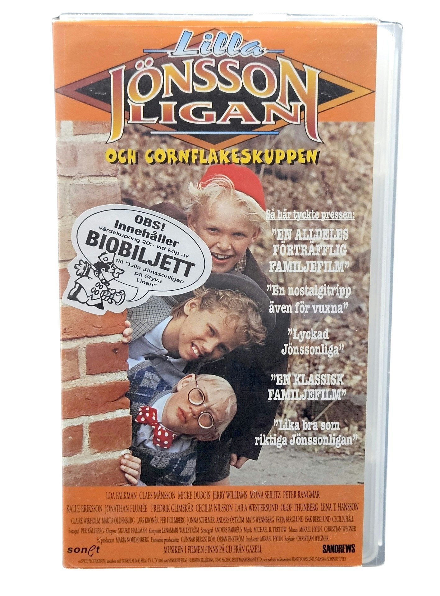 Lilla Jönsson Liggan Och Cornflakeskuppen, VHS NY