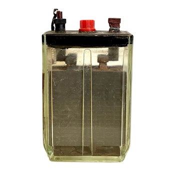 Batteri med glashölje, tidigt 1900-tal