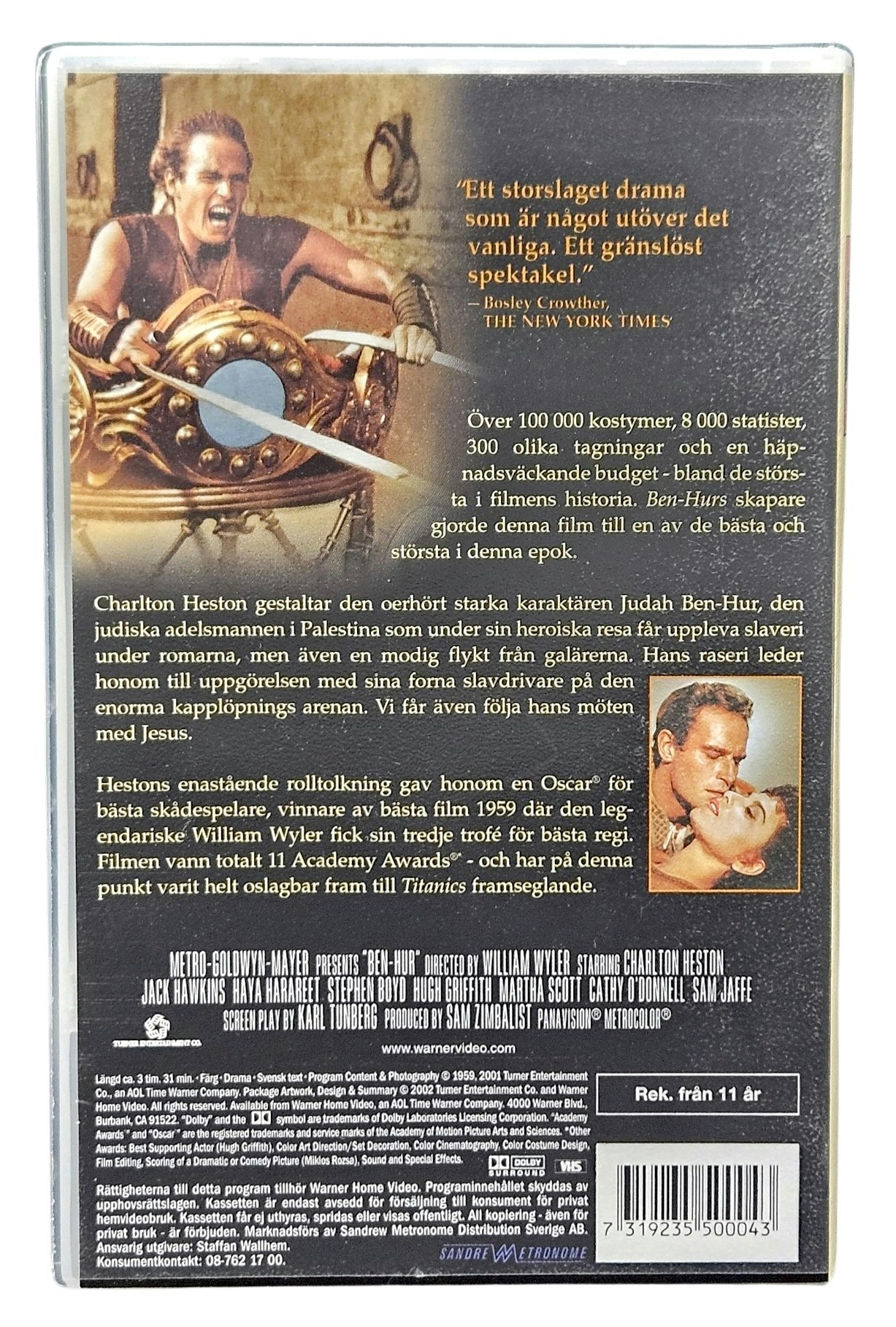 Ben Hur, VHS NY