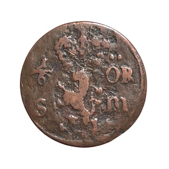 1/6 öre kopparmynt, 1673 Karl XI, Sverige