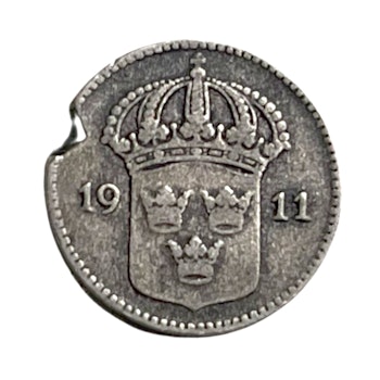 10 öre 1911 Silvermynt, Sverige