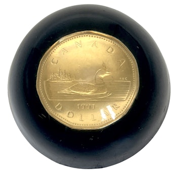 Vintage, Canada Dollar 1991 med resin