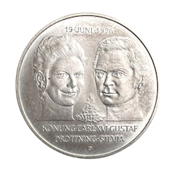 50 SEK Wedding Silver coin 1976