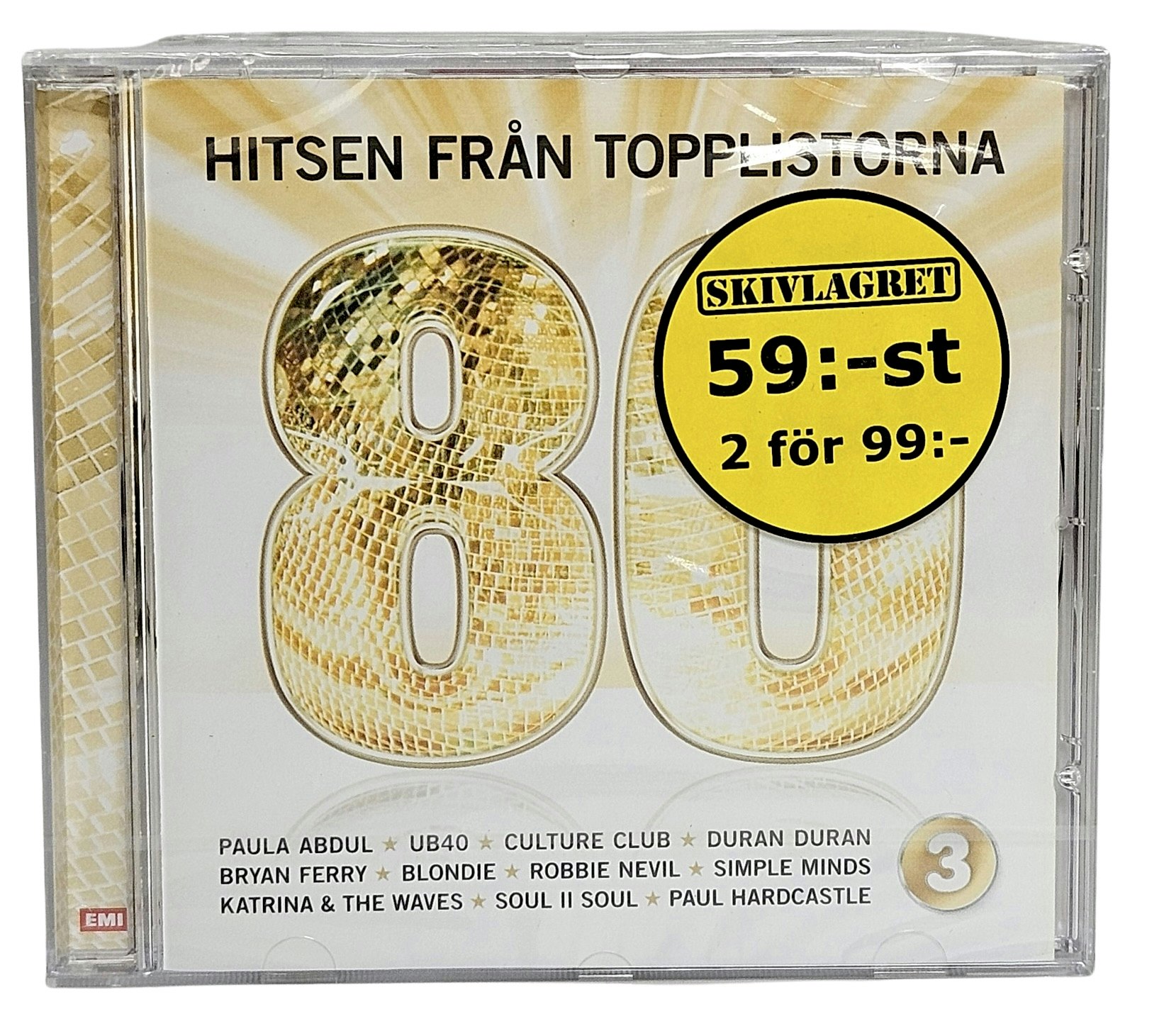 Hitsen Från Topplistorna, 80 Talet Volym 3, CD NY