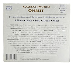 Klassiska Favoriter, Operett, CD NY
