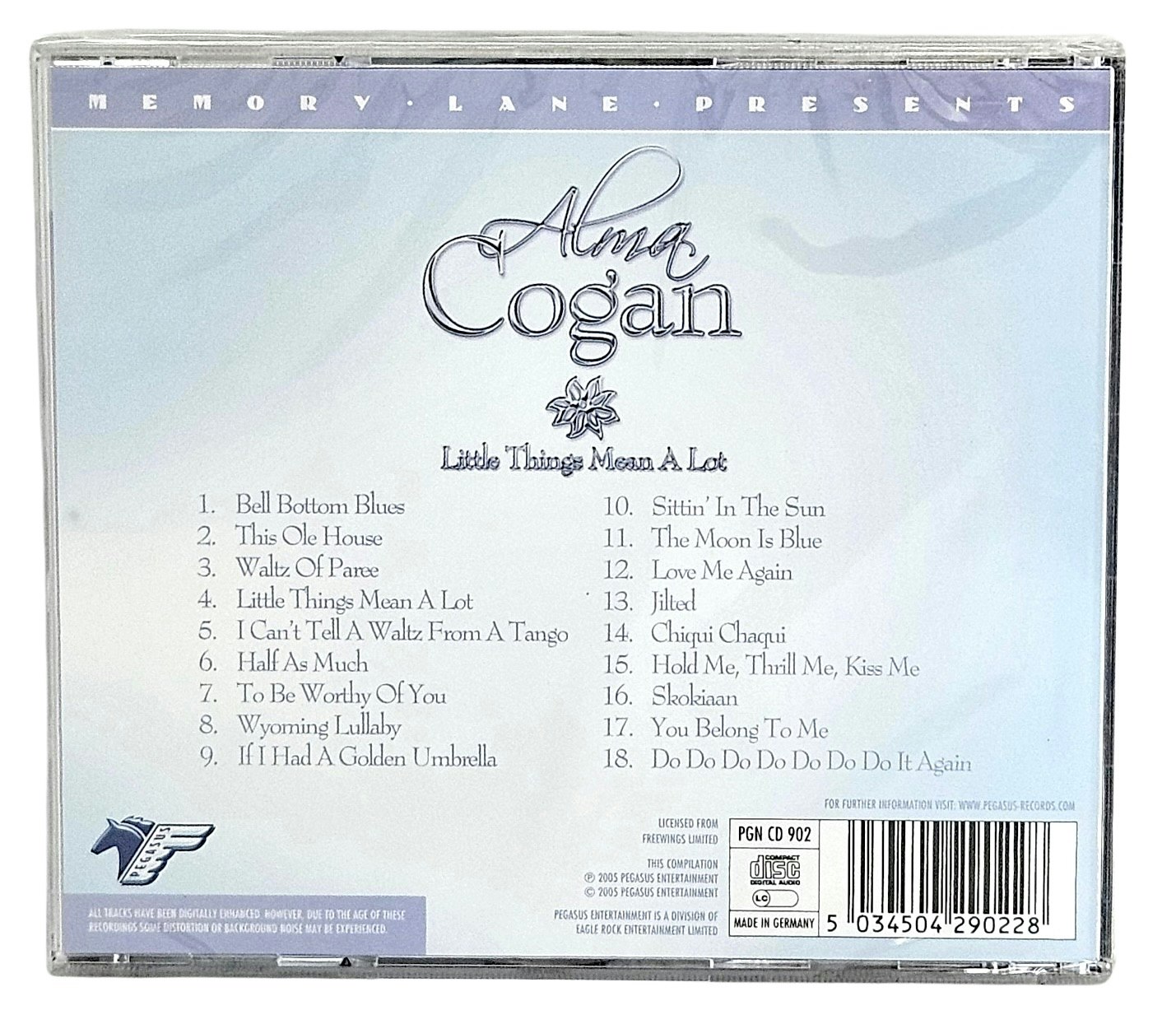 Alma Cogan, Little Things Mean A Lot, CD NY