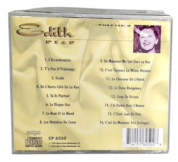 Edith Piaf, Volume 2, CD NY