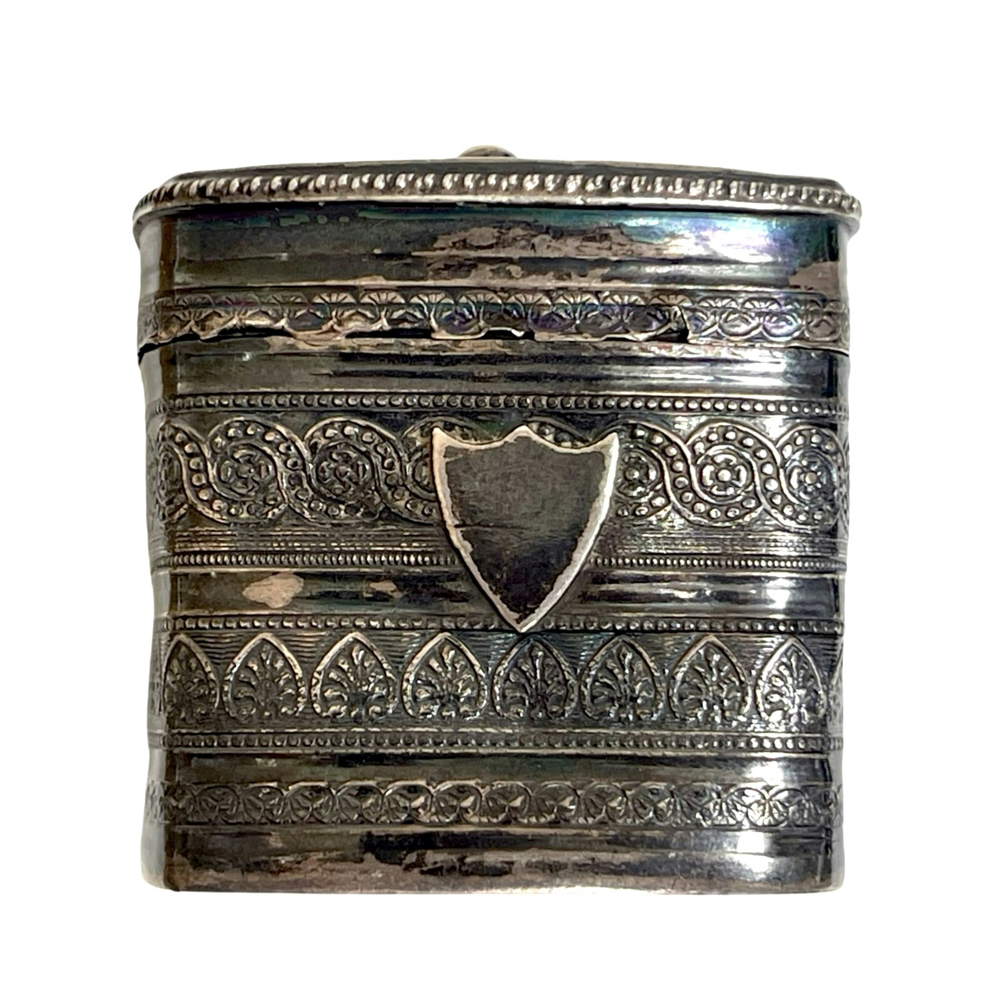 Silver box, Netherlands, 19th century