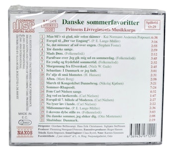 Danske Sommerfavoritter, Prinsens Livregiments Musikkorps, CD NY