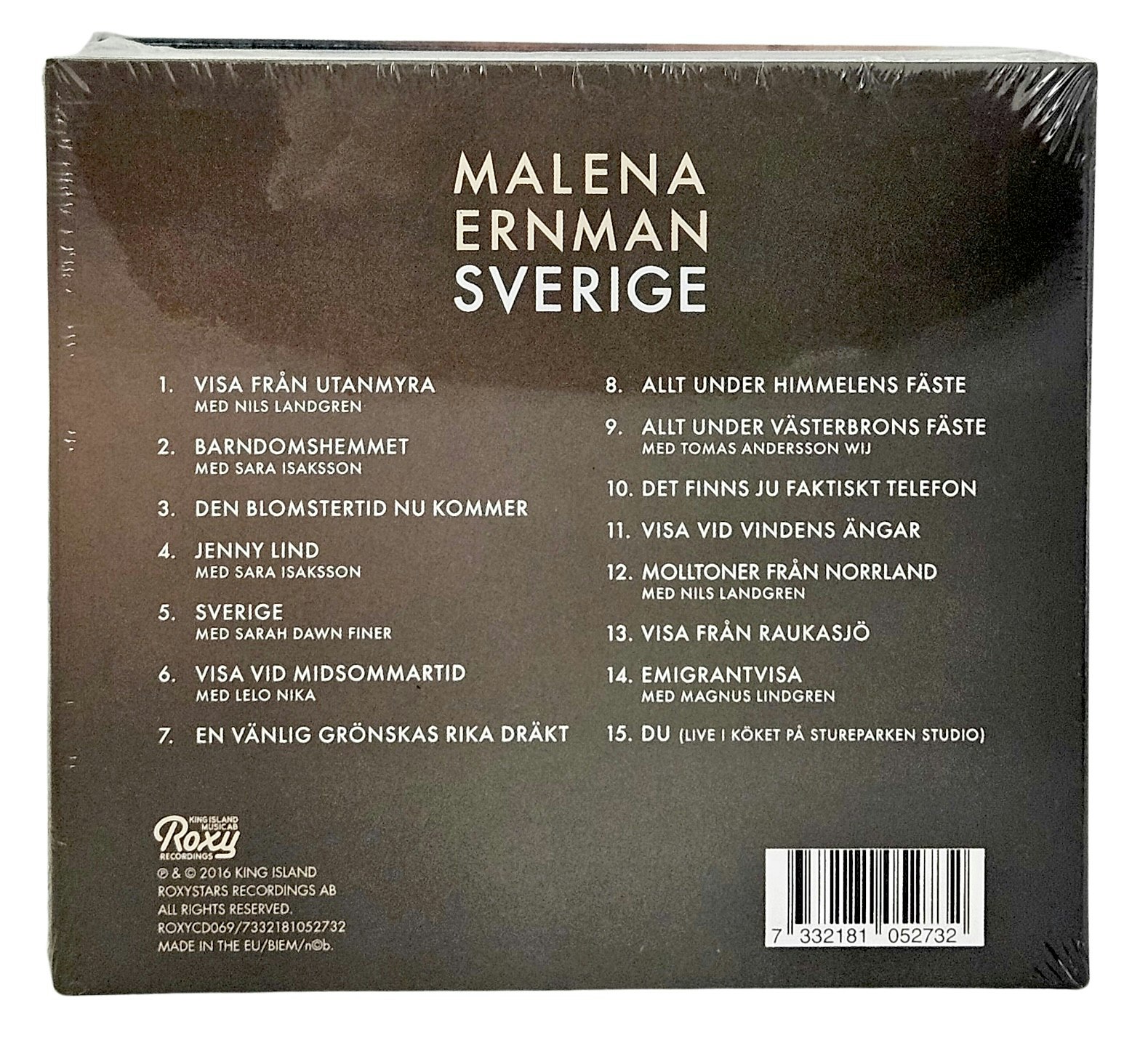 Malena Ernman, Sverige, CD NY