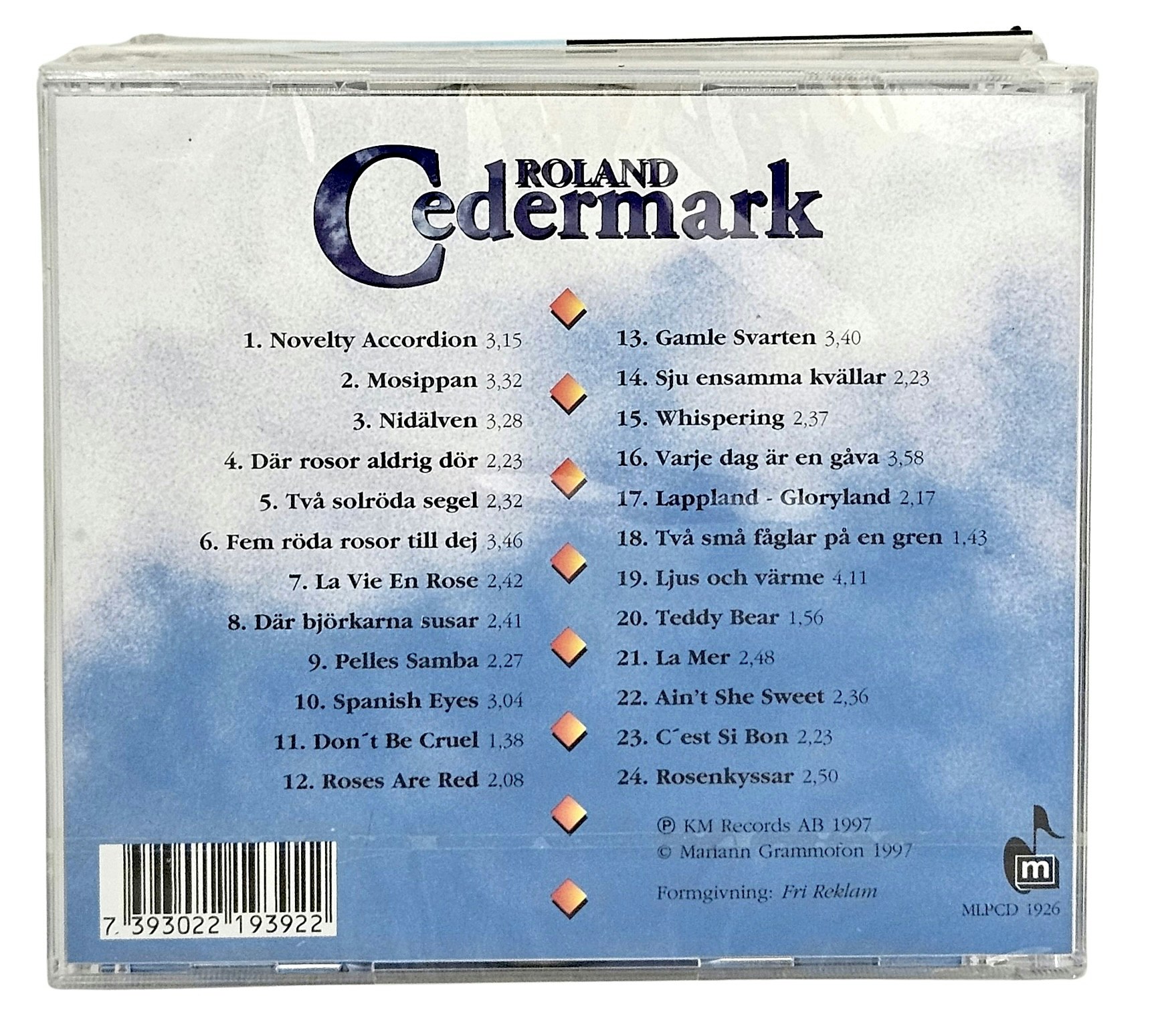 Roland Cedermark, Samlade Hits, CD NY