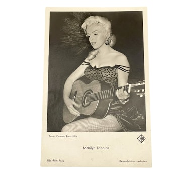 Marilyn Monroe Franskt vykort 50-tals, vintage Original Pin Up Photo