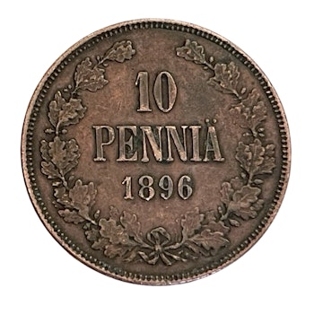 Finland 10 penniä 1896