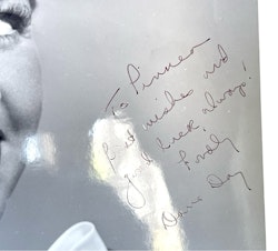 Doris Day – Autogramm, amerikanische Sängerin und Schauspielerin