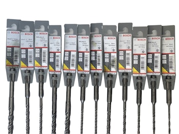12 st långa Bosch SDS Plus drill bits