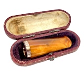 Antiek Amber sigarettenmondstuk