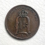 Szwedzka moneta 2 ÖRE 1892