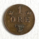 Moneta svedese da 1 ÖRE 1905
