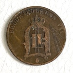 2 ÖRE 1885 schwedische Münze