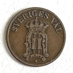1 Zweedse munt ÖRE 1907