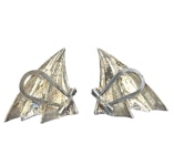 Earrings, Riittala Hakala - Finland, SGS sterling silver 925