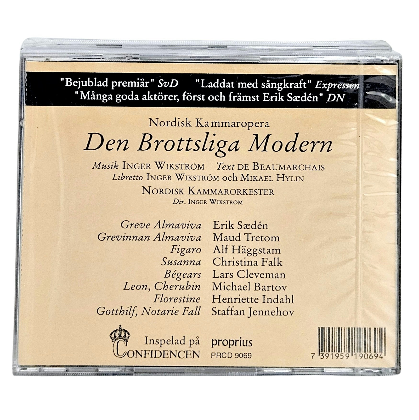 Inger Wikström, Den Brottsliga Modern, 2 CD NY