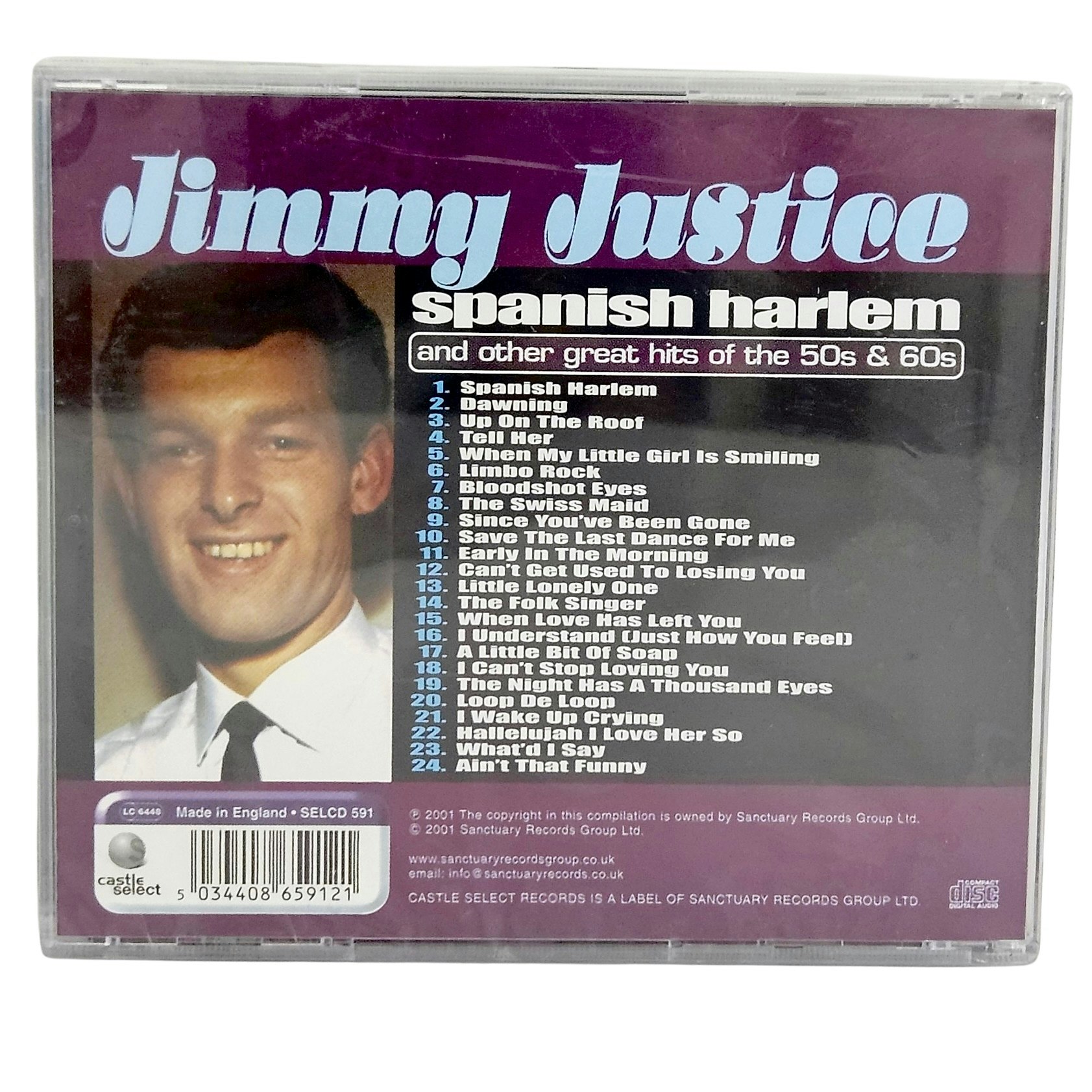 Jimmy Justice Sings Spanish Harlem, CD NY