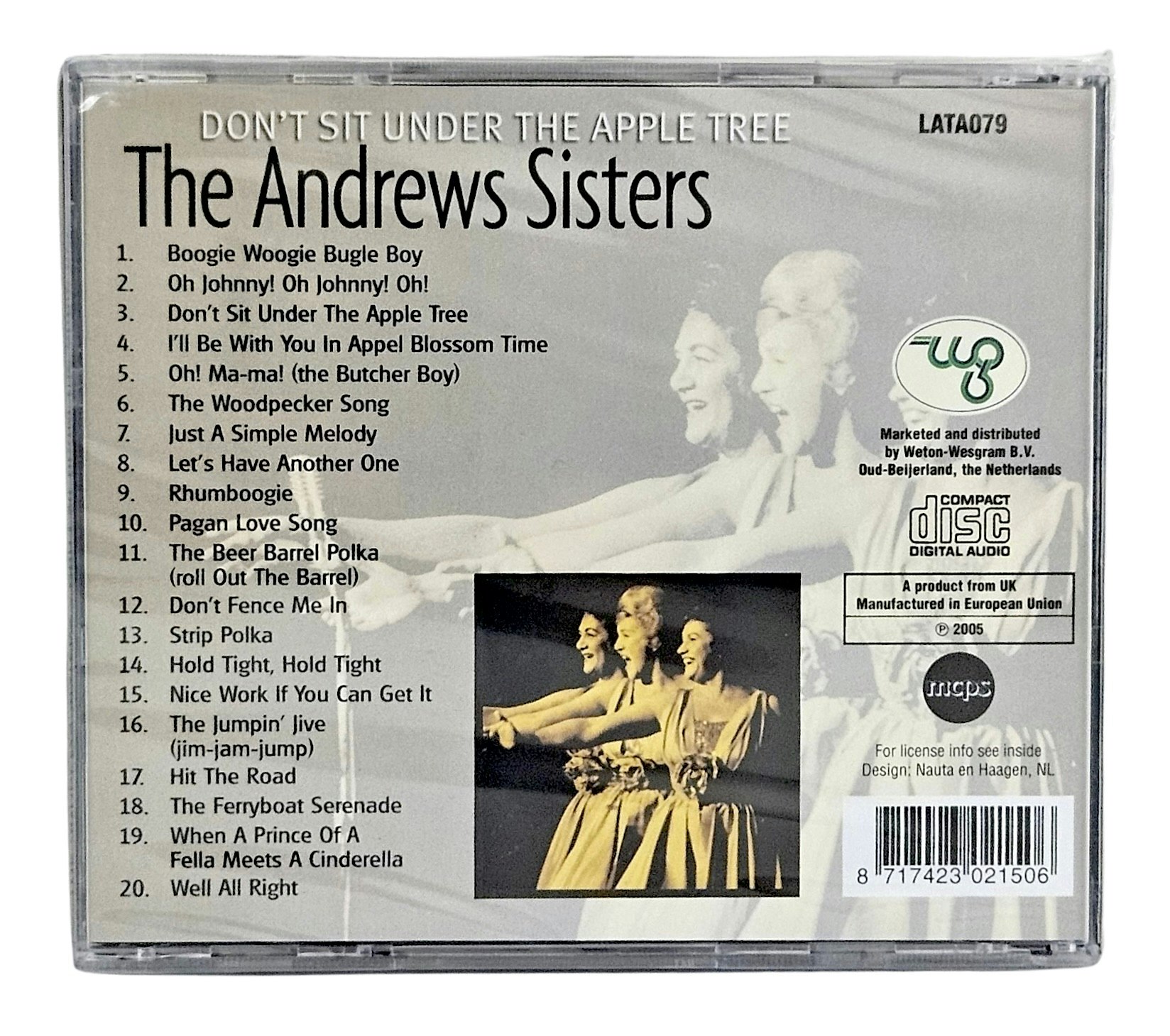 The Andrews Sisters, Dont Sit Under The Apple Tree, CD NY