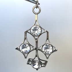 Kultaseppä Salovaara, sterlingsilver hänge med bergkristall, Finland