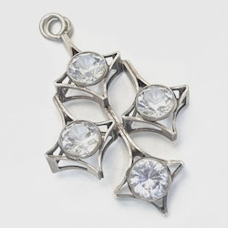 Kultaseppä Salovaara, sterlingsilver hänge med bergkristall, Finland